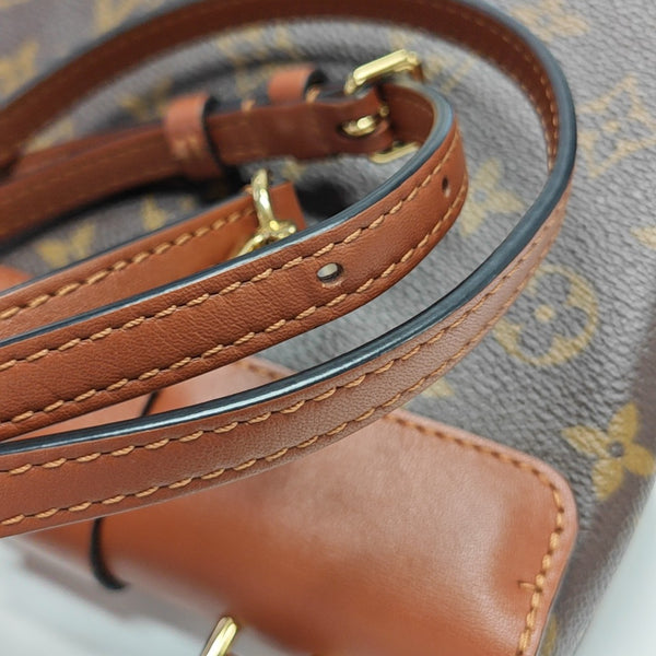 LOCKY BB Monogram Coated Canvas Brown