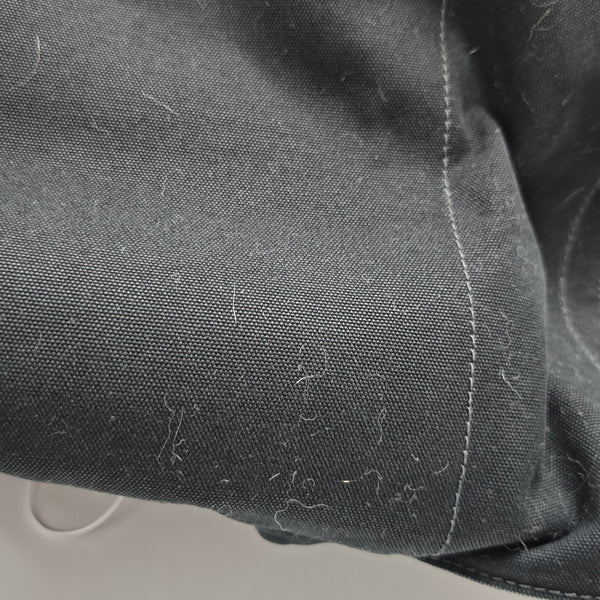 Canvas Top Handle Bag Black