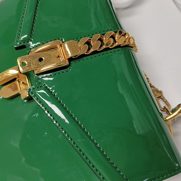 Sylvie 1969 Mini Patent Leather Green