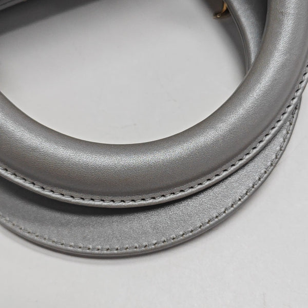 Lady Dior Medium Quilted Lambskin Gray