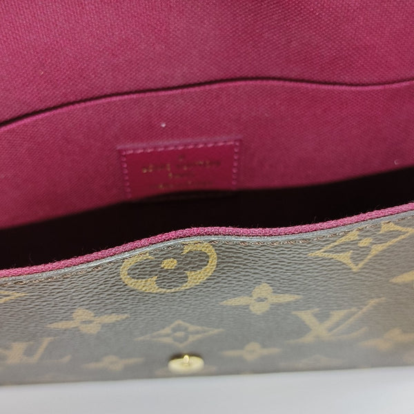 FÉLICIE Monogram Coated Canvas Brown