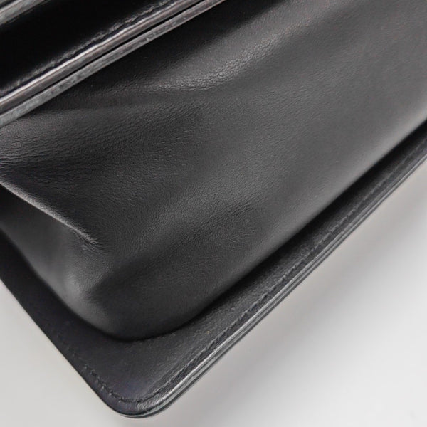 BOY CHANEL Medium Quilted Calfskin Black