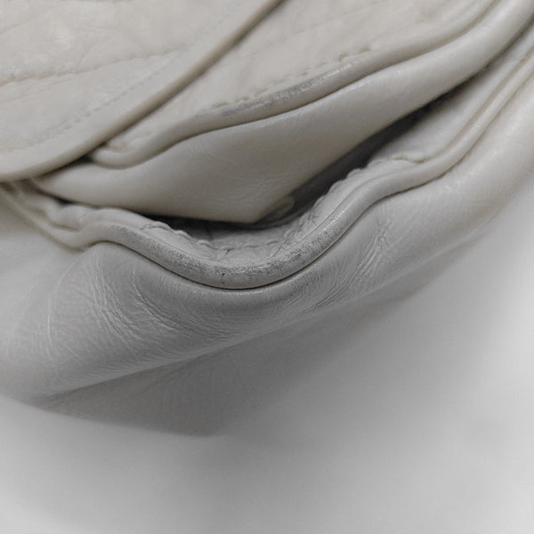 NIKI Medium Chevron Calfskin Gray