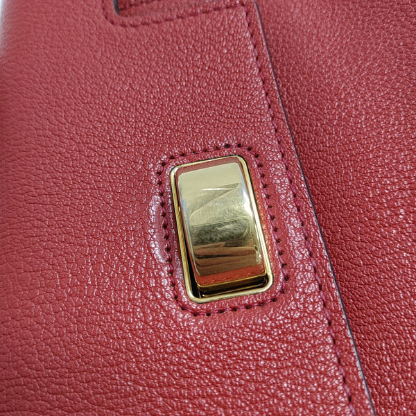 Calfskin Shoulder Bag Red