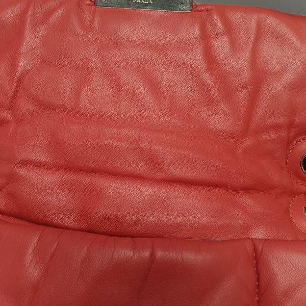 Gaufre Lambskin Red