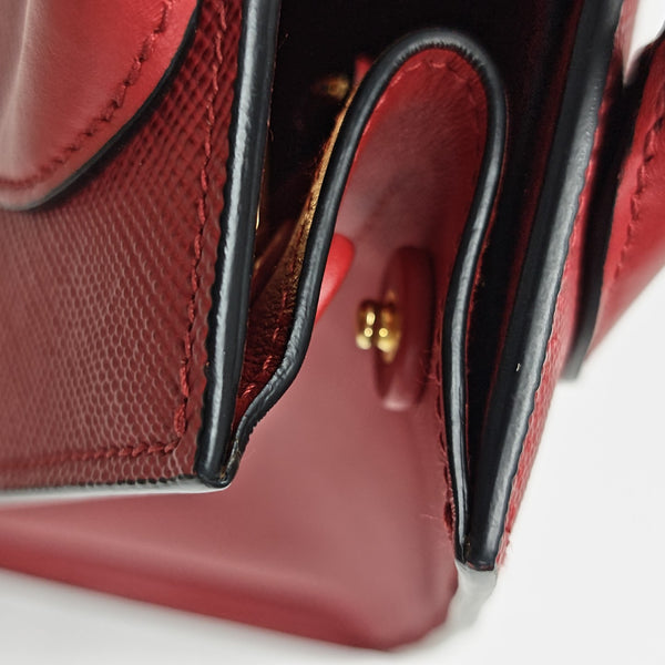 Monochrome Calfskin Red