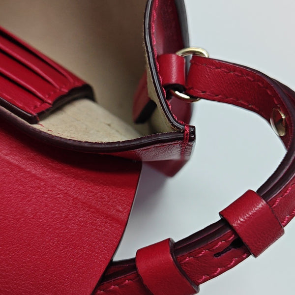 Faye Mini Calfskin Red