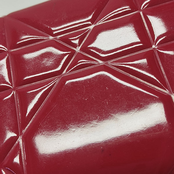 Cannage Calfskin Wallet Red