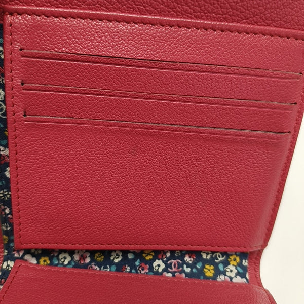 Calfskin Wallet Red