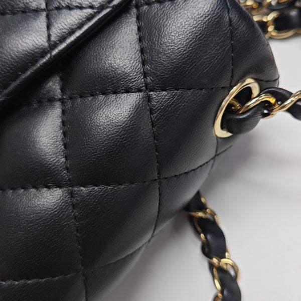 CLASSIC FLAP Mini Quilted Lambskin Black