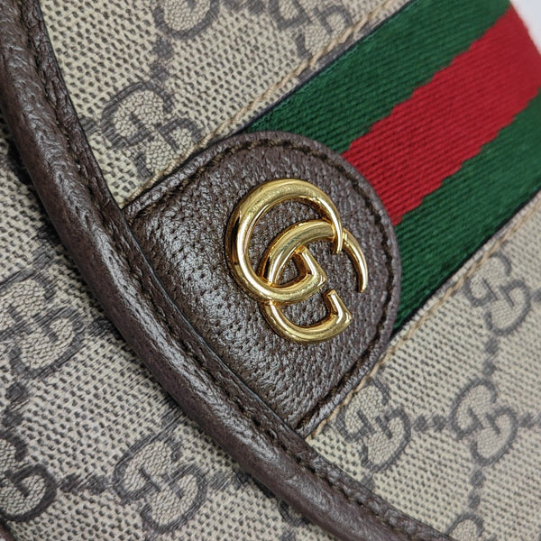 Monogram Coated Canvas Shoulder Bag Mini Beige