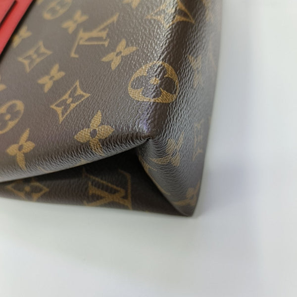 LOCKY BB Monogram Coated Canvas Red