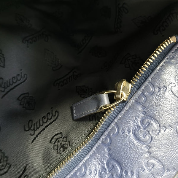 GG Imprime Monogram Calfskin Blue