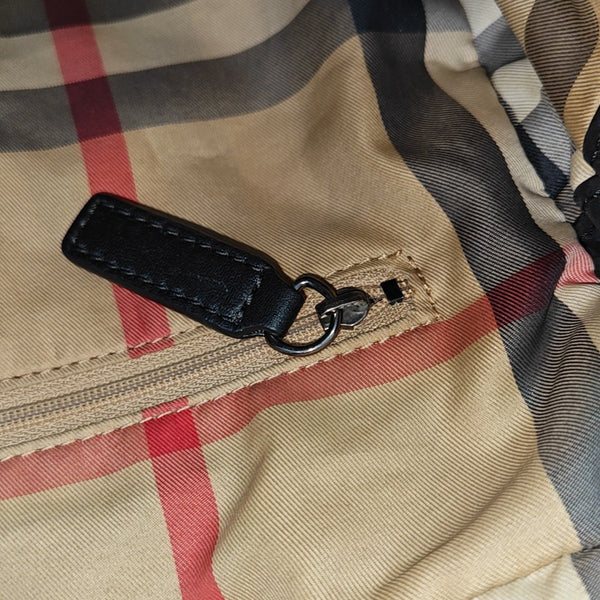 Nylon Top Handle Bag Black