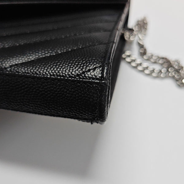 MONOGRAM Medium Chevron Calfskin Black