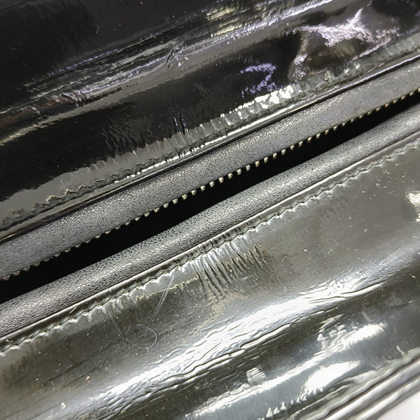 Lady Dior Medium Cannage Patent Leather Black
