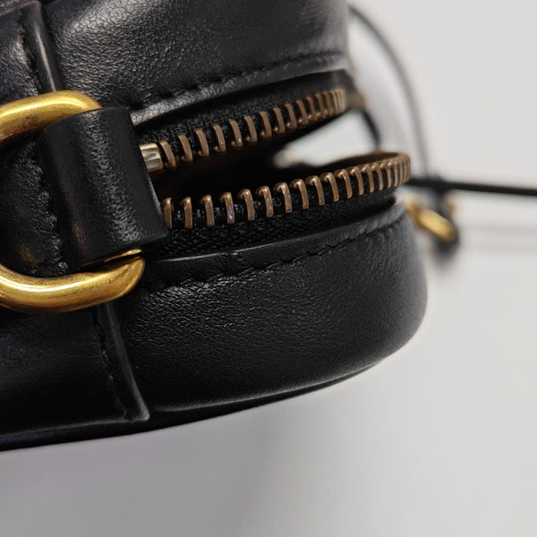 GG Marmont Mini Quilted Calfskin Black
