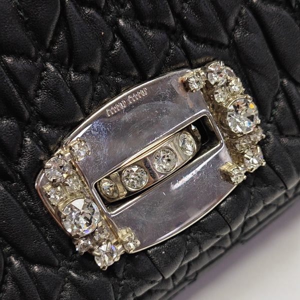 Lambskin Shoulder Bag Black