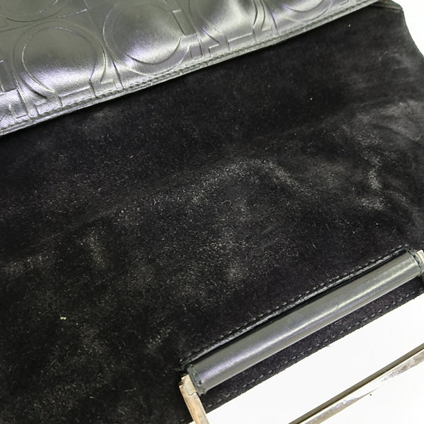 Calfskin Shoulder Bag Black