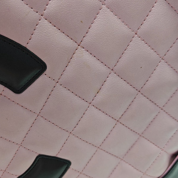 CAMBON Medium Quilted Calfskin Pink