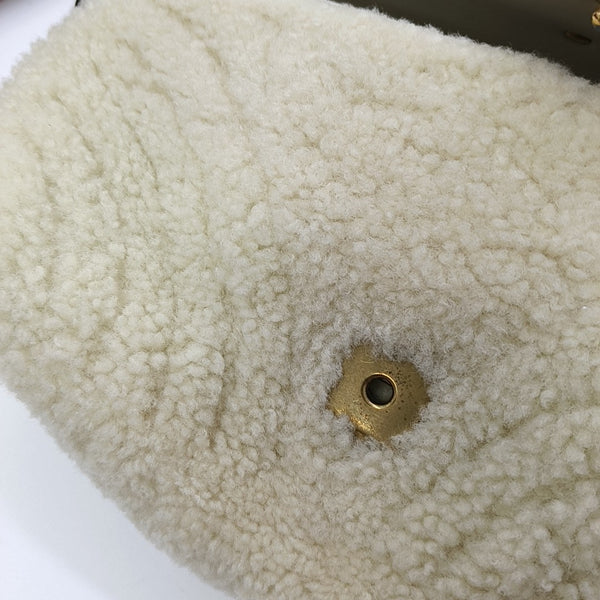 GG Marmont Medium Quilted Sheepskin Beige