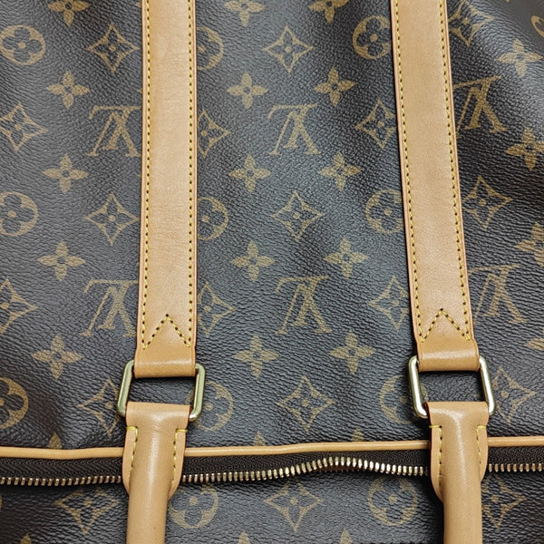 Monogram Coated Canvas Shoulder Bag Brown