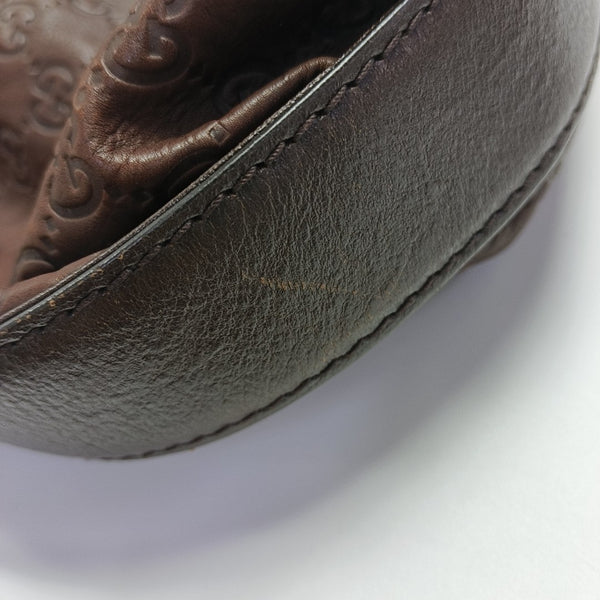 Monogram Calfskin Top Handle Bag Brown