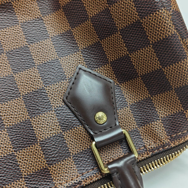 SPEEDY 25 Damier Ebene Coated Canvas Brown