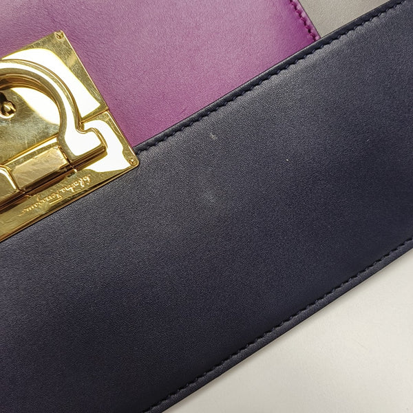 Calfskin Clutch Multicolor