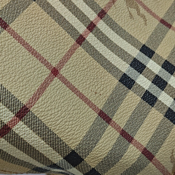Coated Canvas Bucket Bag Beige