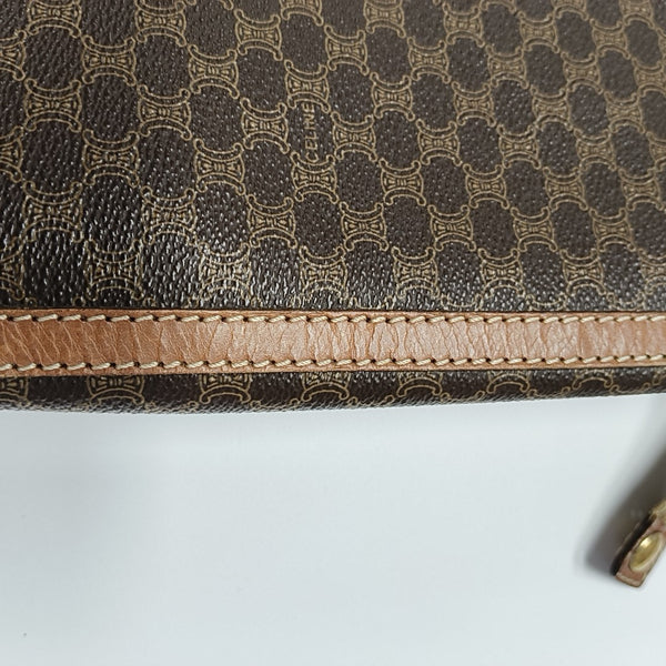 MACADAM CLUTCHES Coated Canvas Brown
