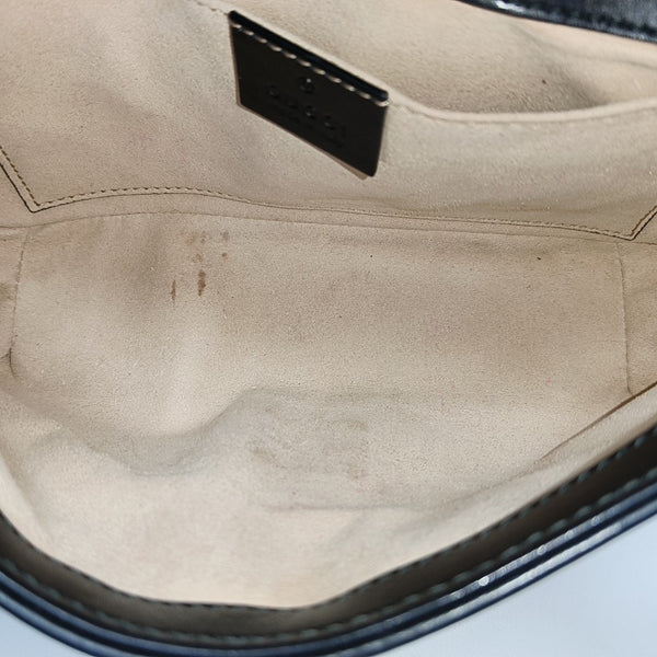 GG Marmont Small Quilted Calfskin Black