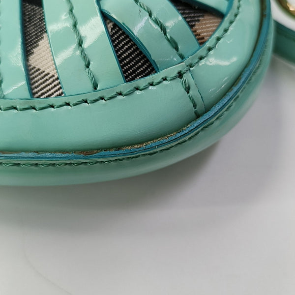 Henley Quilted Calfskin Blue