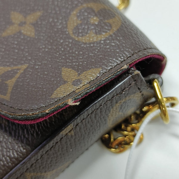 FÉLICIE Monogram Coated Canvas Brown