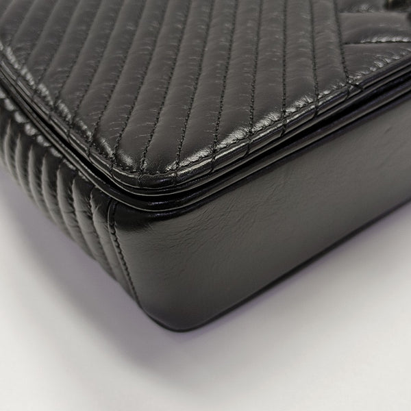 COCO BOY Quilted Calfskin Black