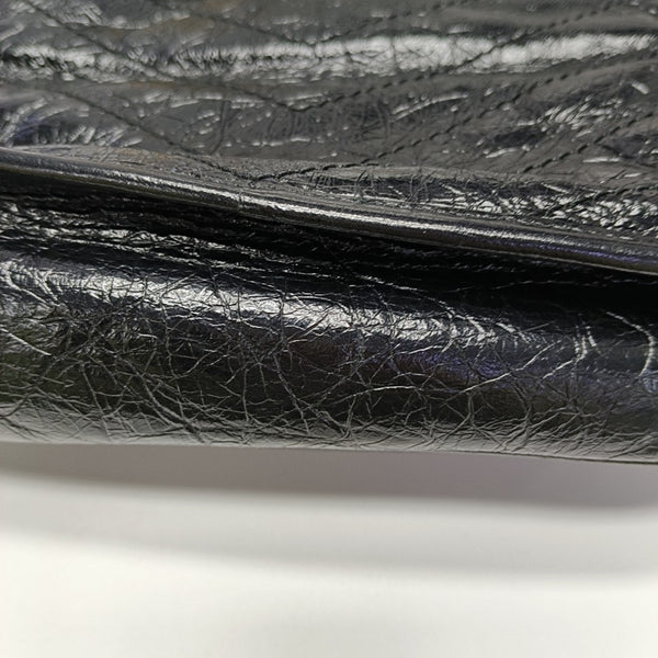 NIKI Small Chevron Calfskin Black
