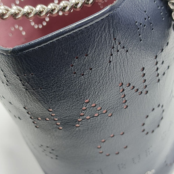 Calfskin Bucket Bag Small Blue