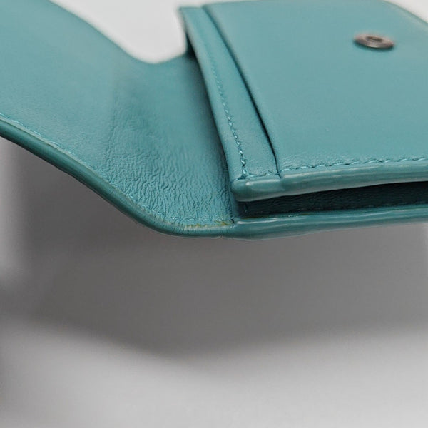 Lambskin Card Holder Blue
