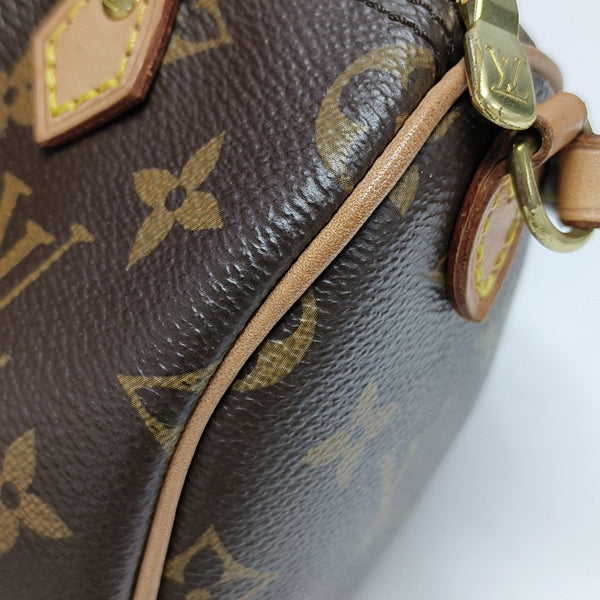 SPEEDY Nano Monogram Coated Canvas Brown