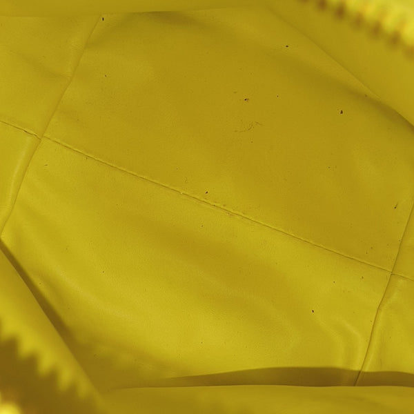 Lambskin Top Handle Bag Yellow