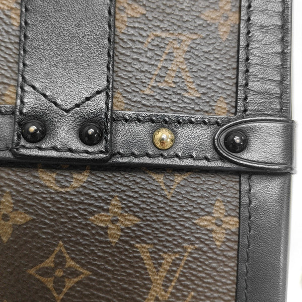 TRUNK Monogram Coated Canvas Brown