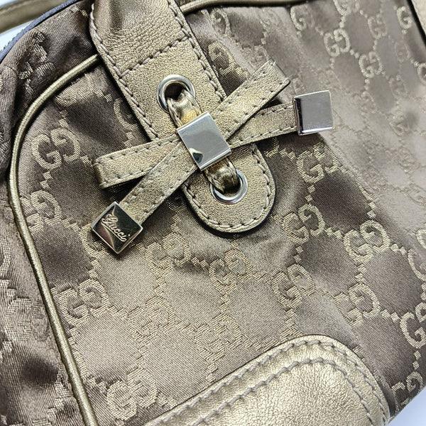 Monogram Canvas Shoulder Bag Brown