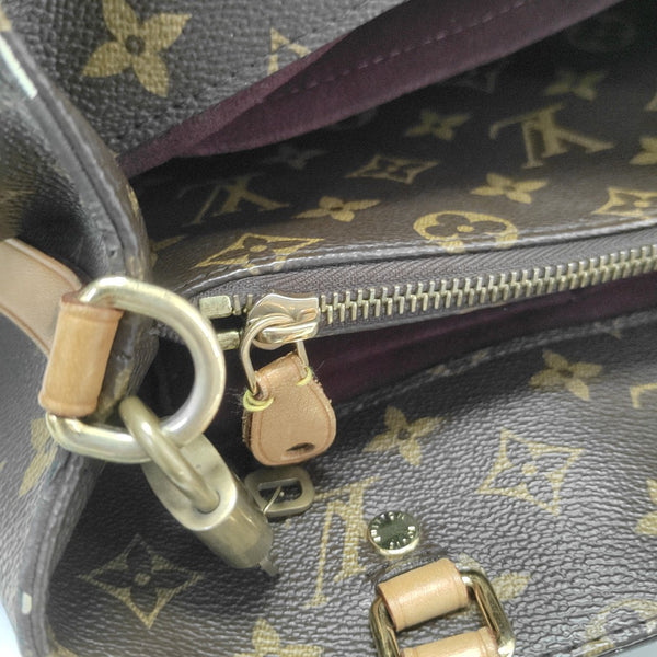 MONTAIGNE Monogram Coated Canvas Brown