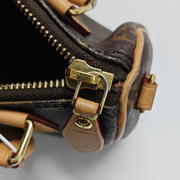 SPEEDY Nano Monogram Coated Canvas Brown
