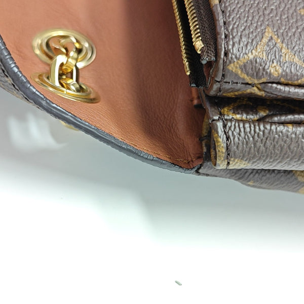 MARCEAU Monogram Coated Canvas Brown
