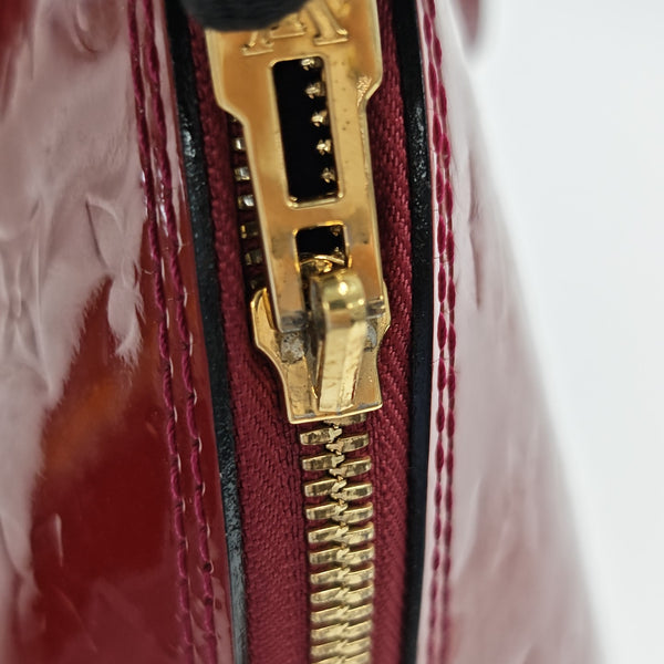 ALMA PM Monogram Patent Leather Red