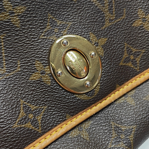 TIKAL Monogram Coated Canvas Brown