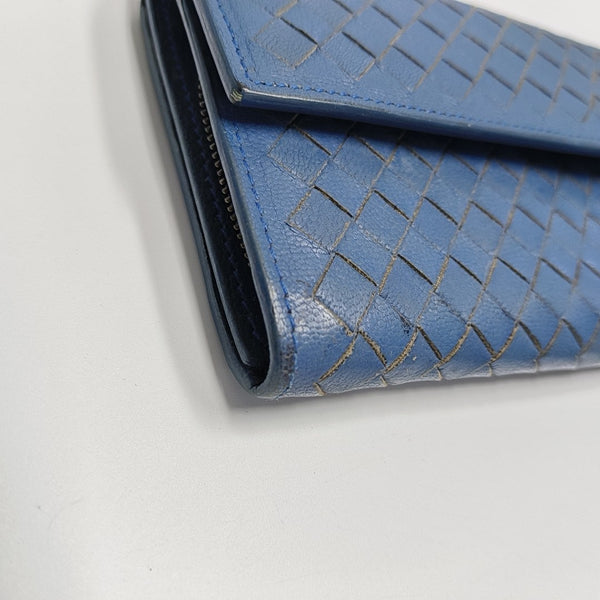 Lambskin Wallet Blue