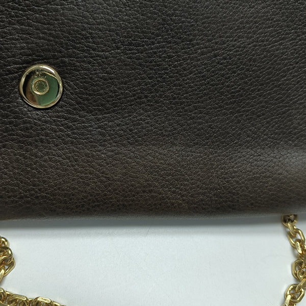 Calfskin Top Handle Bag Brown