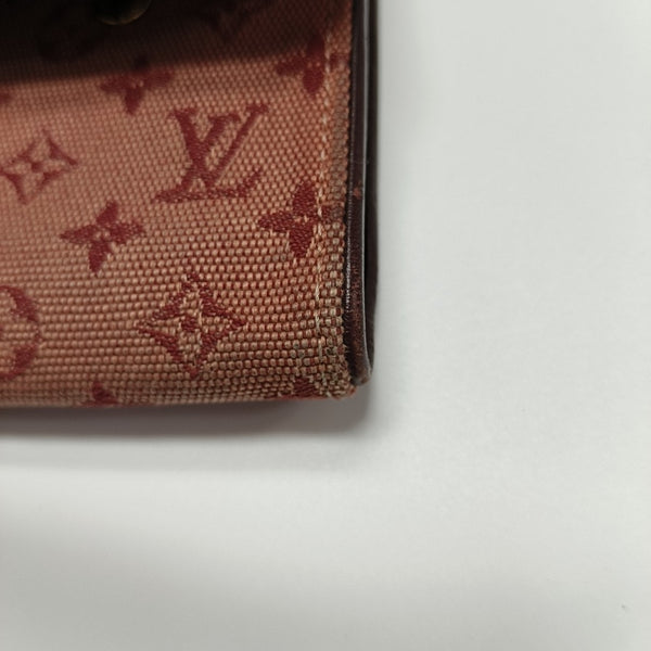 PORTE MONNAIE Monogram Canvas Red Wallet